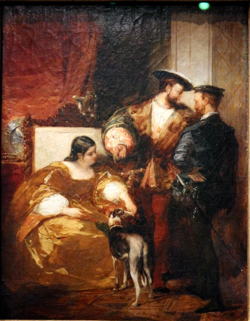 François I, Charles V and the Duchesse d'Étampes