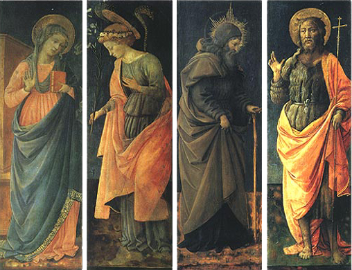 The Annunciation with Saints Anthony Abbot and John the Baptist