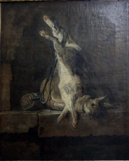Dead Rabbit with Hunting Gear