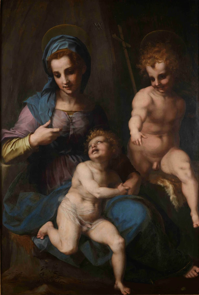 Madonna mit Kind und dem jungen Johannes dem Täufer
