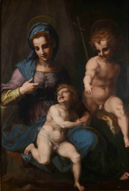 Madonna mit Kind und dem jungen Johannes dem Täufer