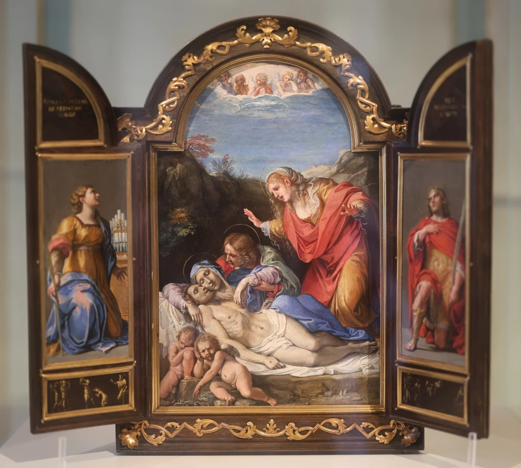 Portable Tabernacle with the Pietà, Saint Cecilia and Saint Hermenegild