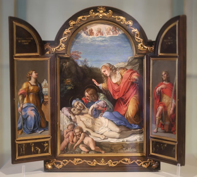 Portable Tabernacle with the Pietà, Saint Cecilia and Saint Hermenegild