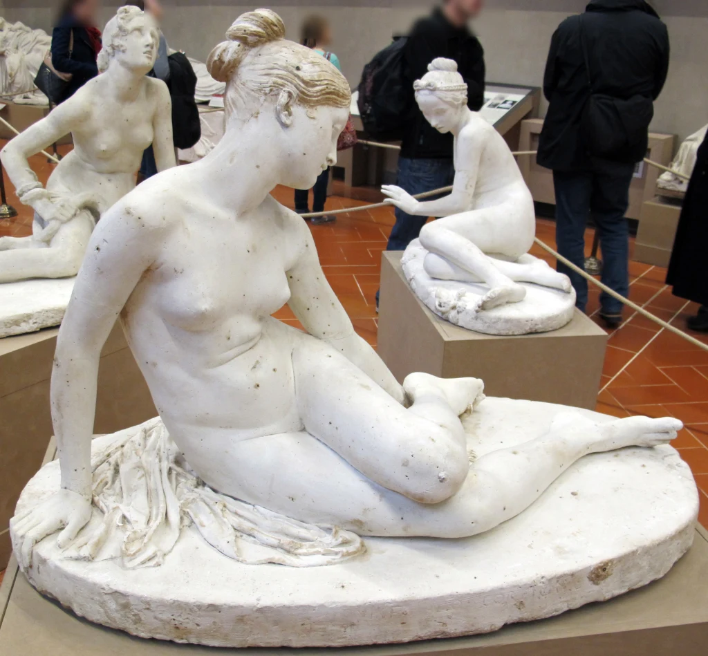 Nymphe au scorpion (modèle en plâtre)