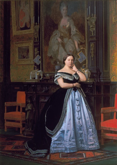 Portrait of Baroness Nathaniel de Rothschild, née Charlotte de Rothschild