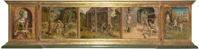 Predella of La Madonna della Rondine (The Madonna of the Swallow)