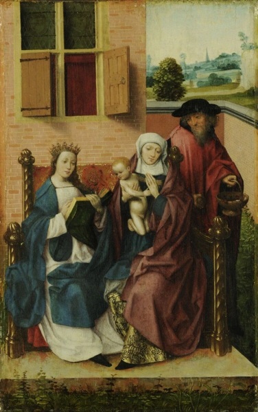 La Virgen con el Niño, santa Ana y san José