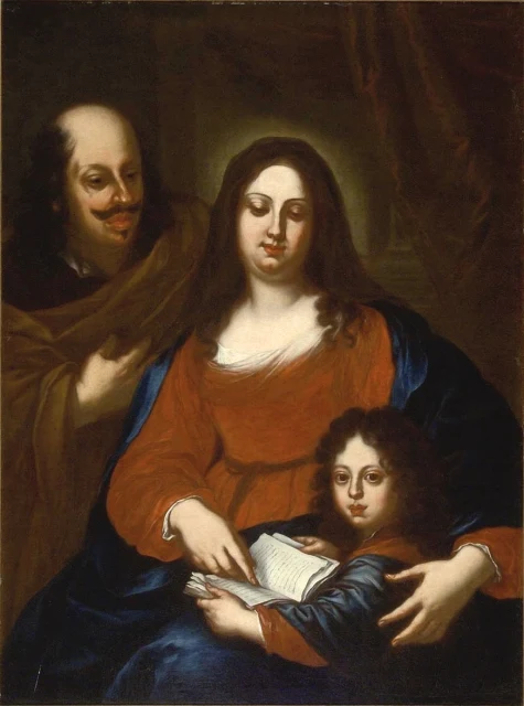 Ferdinando II, Vittoria della Rovere and Cosimo III as the Holy Family