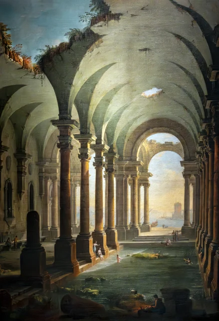 Perspective of ancient thermal baths