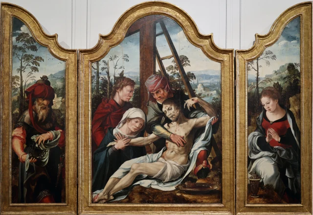 Trittico con la Deposizione, la Maddalena e Giuseppe d'Arimatea