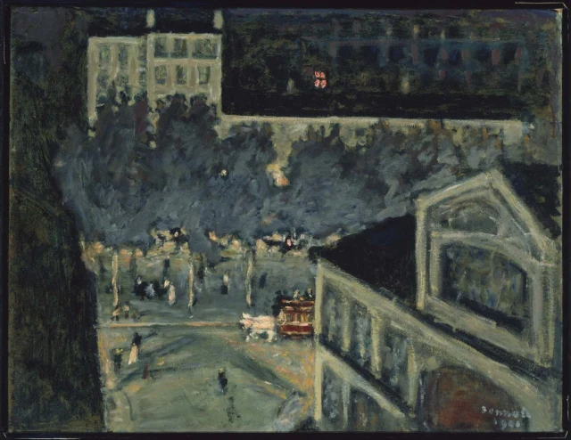 Paris Boulevard at Night