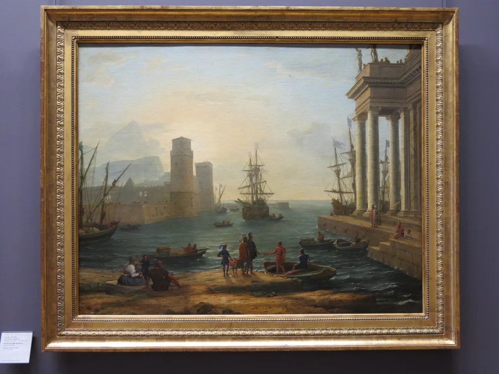 Port de mer, effet de brume