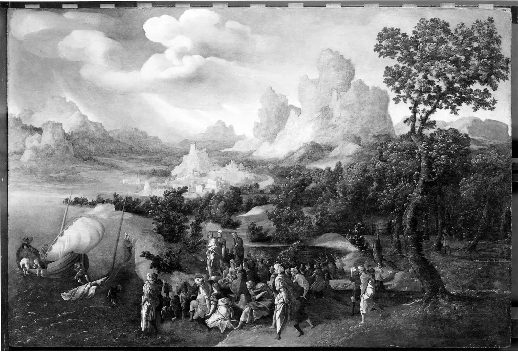 Christus predigt am See Genezareth