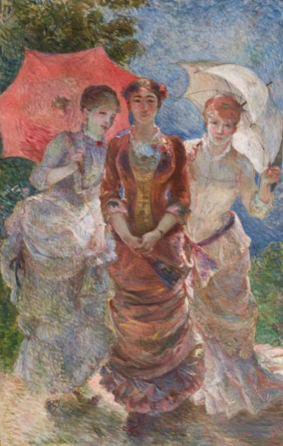 Three Women with Parasols