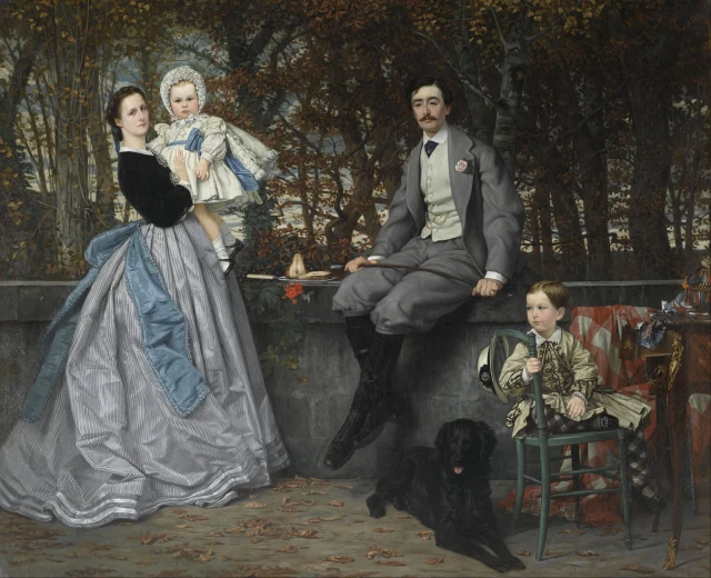 Portrait of the Marquis and Marquise de Miramon and Their Children
