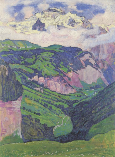 The Jungfrau seen from Isenfluh