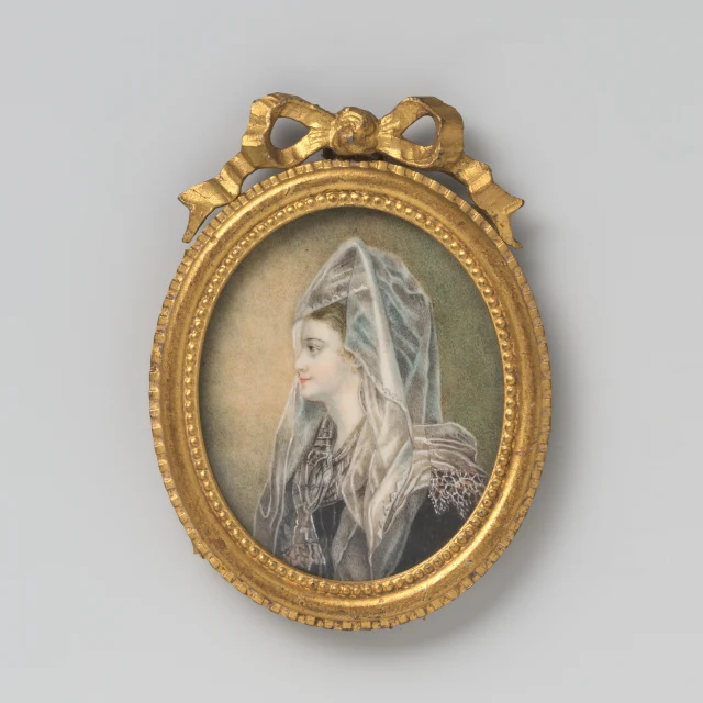 Miniature of a Woman with a Veil, from the Dolls' House of Petronella Dunois