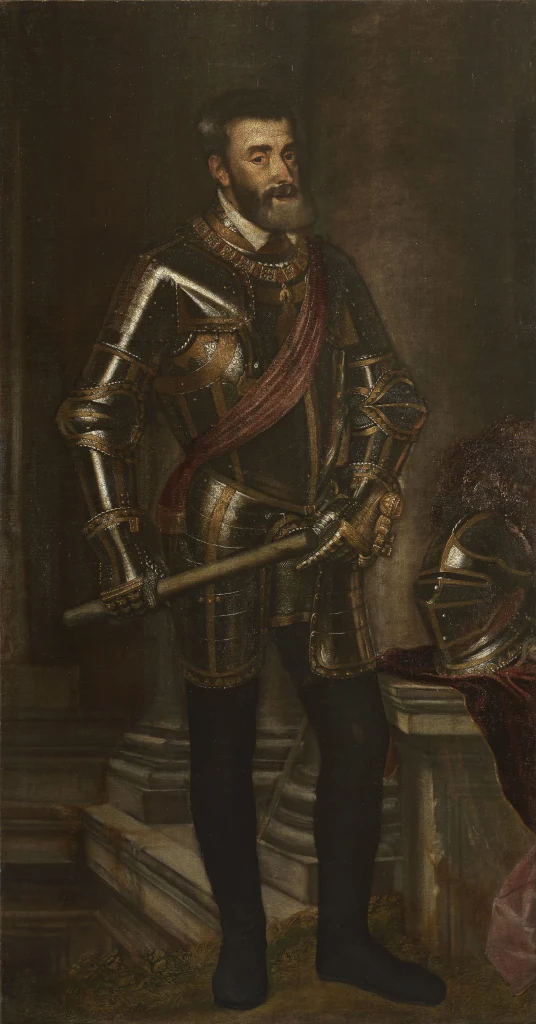 Porträt Kaiser Karls V. in Rüstung