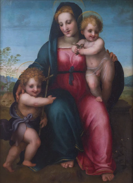 Madonna mit Kind und dem kleinen Johannes dem Täufer