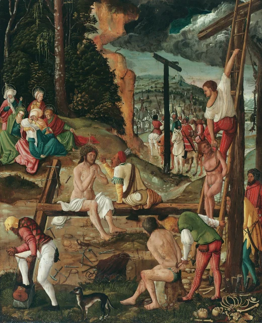 The Preparation of the Cross with Resting Christ