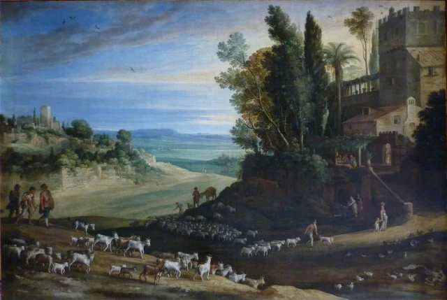 Landscape with the Pilgrims to Emmaus and the Allegory of the Two Flocks