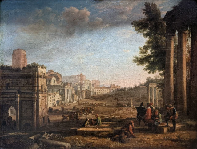 View of the Campo Vaccino, Rome