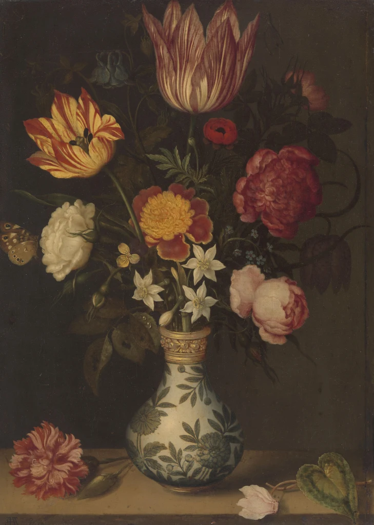 Nature morte aux fleurs dans un vase Wanli