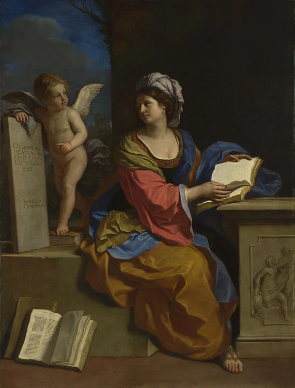 La Sibylle de Cumes avec un putto