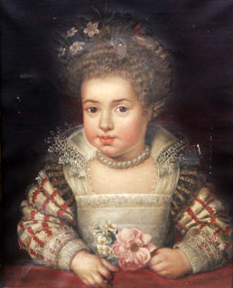 Porträt der Henrietta Maria von Frankreich als Kind