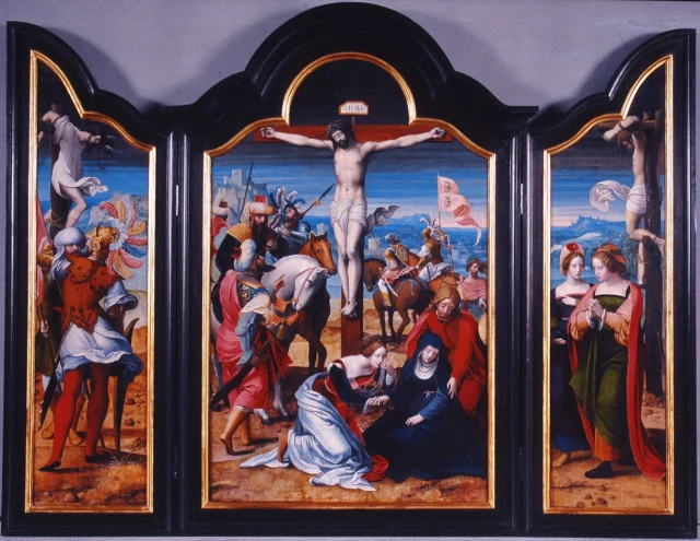 Trittico con la Crocifissione