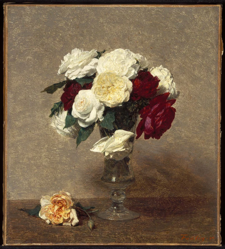 Rosen in einer Glasvase