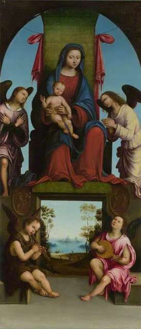 The Virgin and Child enthroned with Angels
