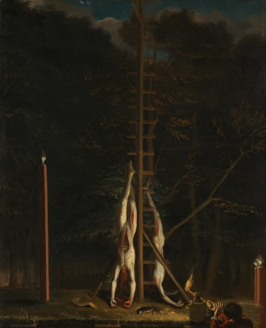 The Corpses of the de Witt Brothers, Jan and Cornelis, Hanging on the Groene Zoodje on the Vijverberg, The Hague, 1672