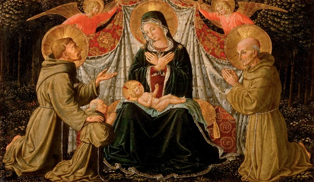 Madonna and Child with Saint Francis, the Donor Fra Jacopo da Montefalco and Saint Bernardino of Siena