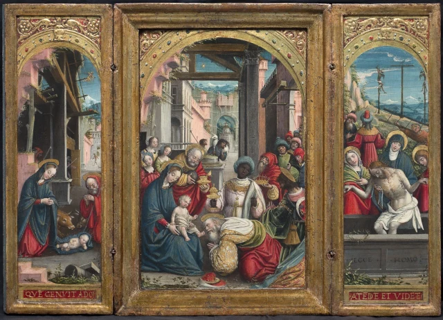 Natività, Adorazione dei Magi, Deposizione di Cristo