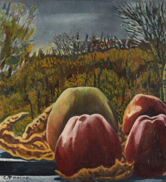 Appels met landschap