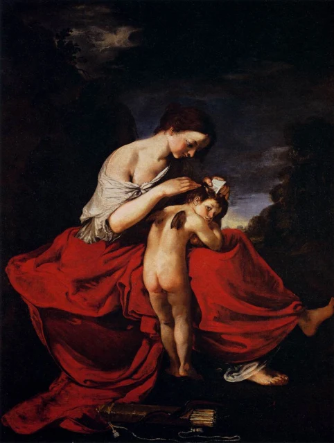 Venus Combing Cupid's Hair