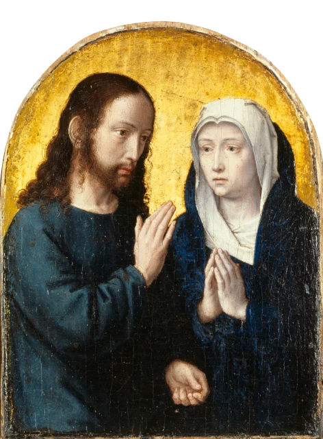 Christ bidding farewell to the Virgin
