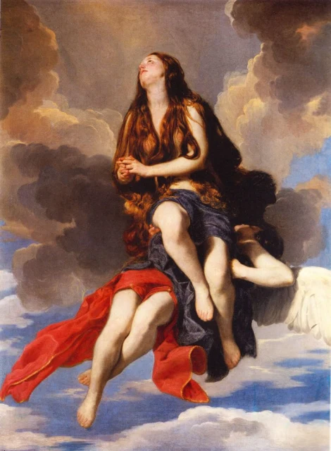 Saint Mary Magdalene Carried to Heaven by Angels