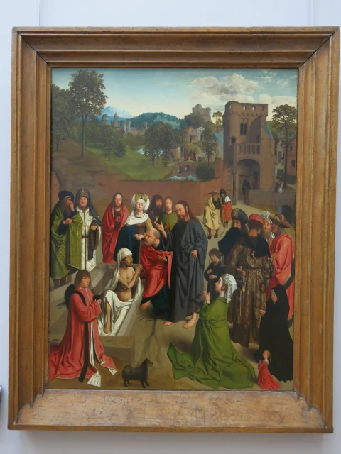 The Resurrection of Lazarus, with a Couple of Donors and their Daughter