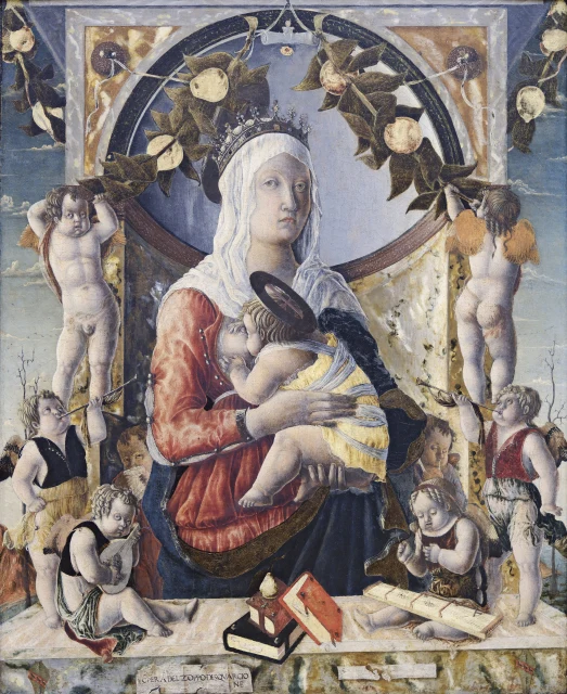 Madonna and Child with Eight Angels