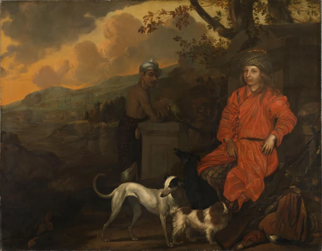 Philippus Baldaeus and his assistant Gerrit Mosopatam