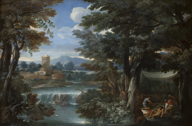 Landscape with a Scene under a Tent