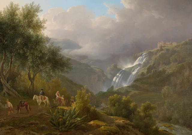 The Cascades at Tivoli, with a Storm Approaching