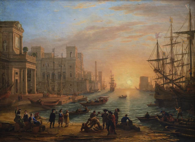 Seaport at Sunset