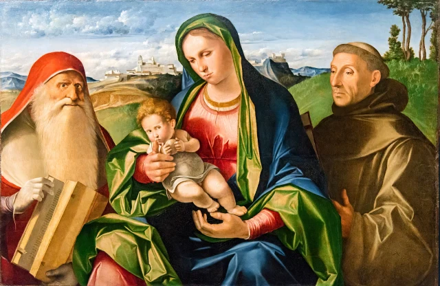 Virgen con el Niño entre San Jerónimo y San Francisco