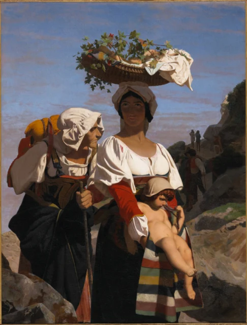 Two Italian Peasant Women and a Child