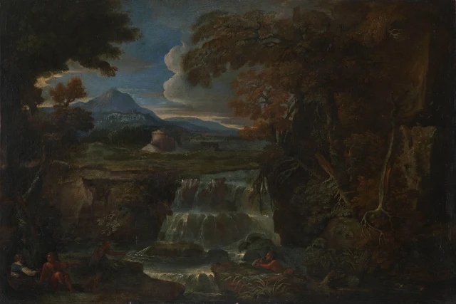 Landscape with a Waterfall