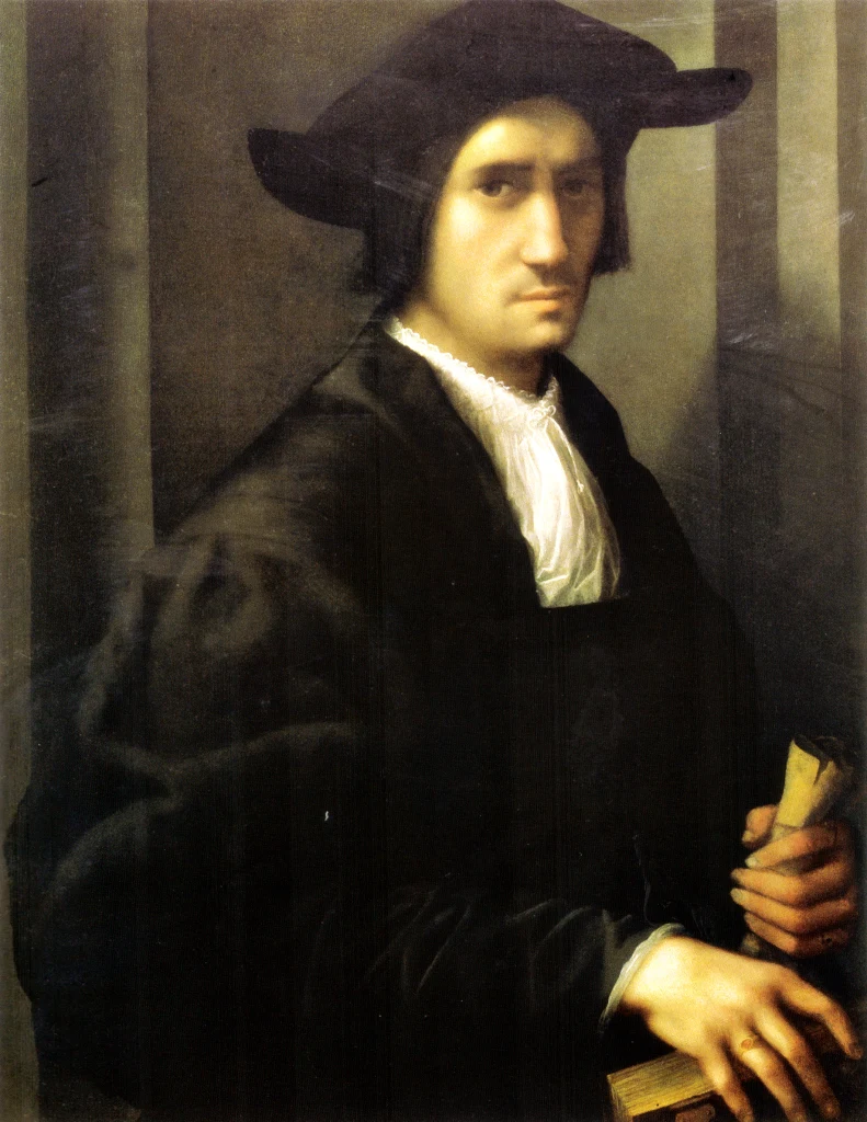 Retrato de un joven vestido de negro