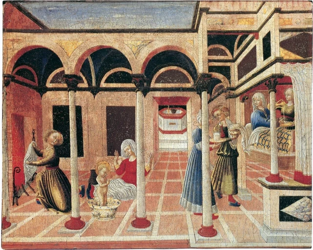 Das Wunder bei der Geburt des heiligen Nikolaus